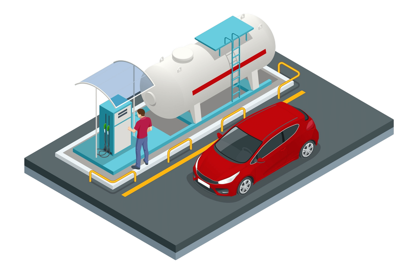 LPG-Tankstelle